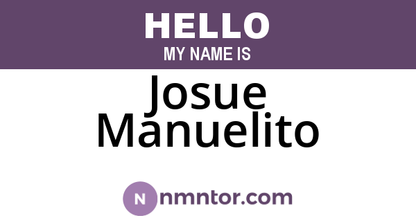 Josue Manuelito