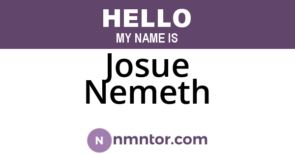 Josue Nemeth
