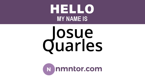 Josue Quarles