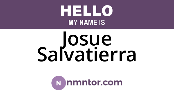 Josue Salvatierra