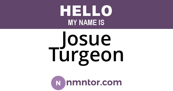 Josue Turgeon