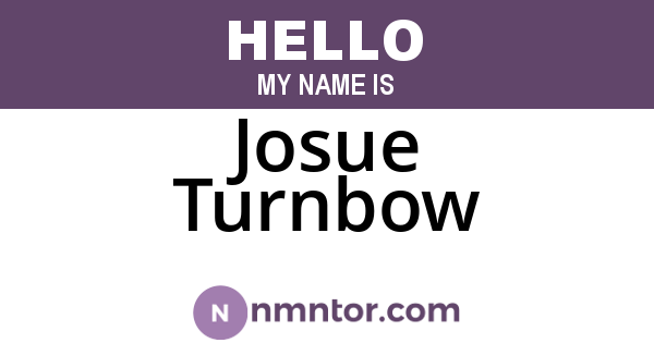 Josue Turnbow