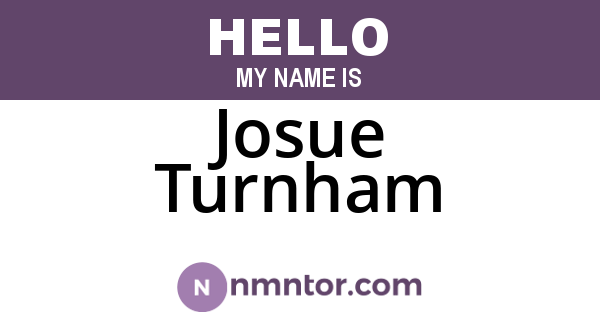 Josue Turnham