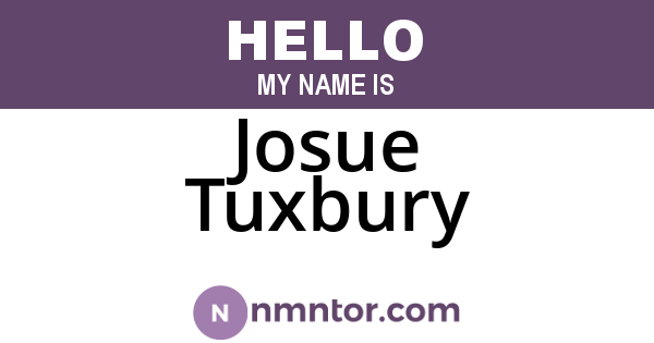 Josue Tuxbury