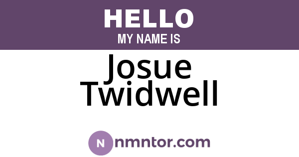 Josue Twidwell
