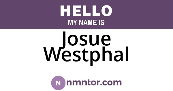 Josue Westphal