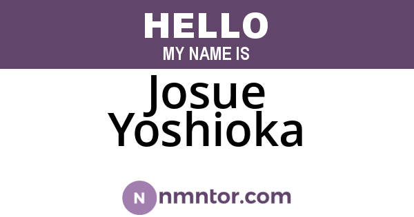 Josue Yoshioka