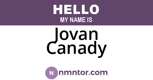 Jovan Canady