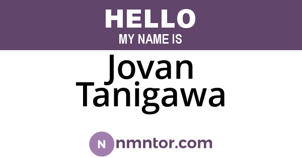 Jovan Tanigawa