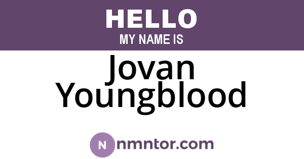 Jovan Youngblood