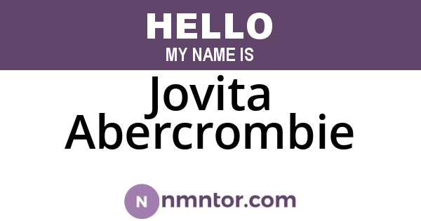 Jovita Abercrombie