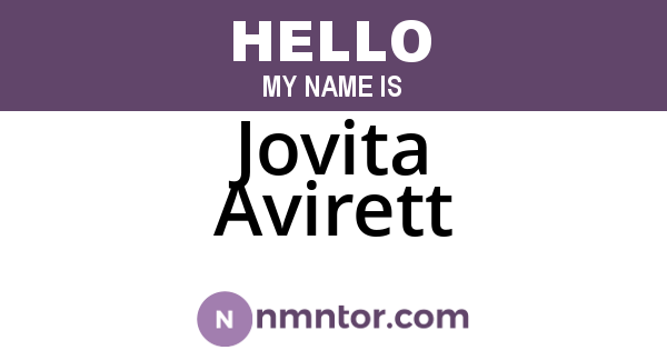 Jovita Avirett
