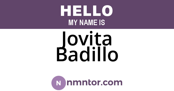 Jovita Badillo