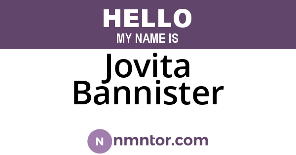 Jovita Bannister