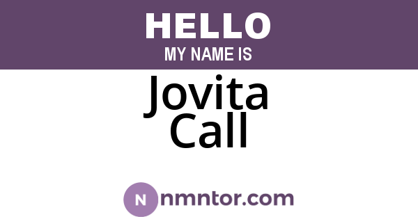 Jovita Call