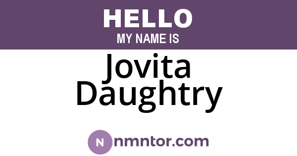 Jovita Daughtry