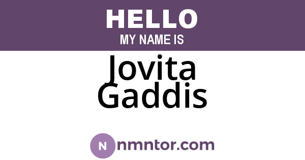 Jovita Gaddis