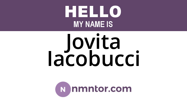 Jovita Iacobucci
