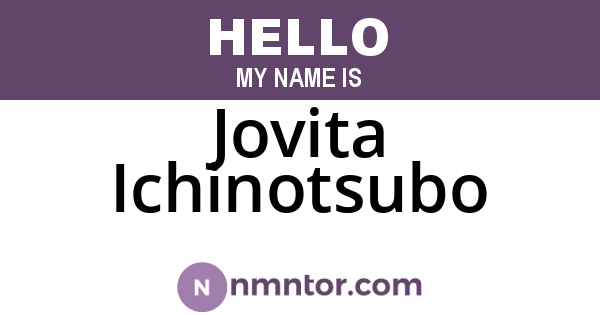 Jovita Ichinotsubo