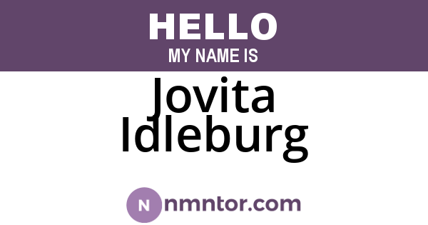 Jovita Idleburg