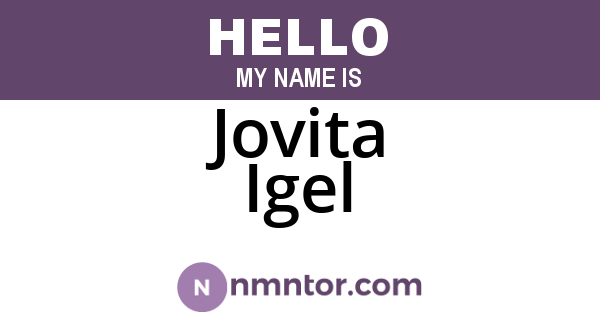 Jovita Igel