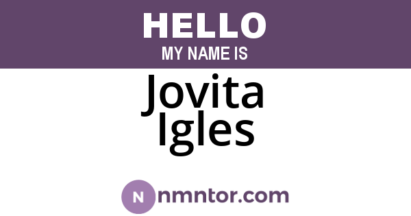 Jovita Igles