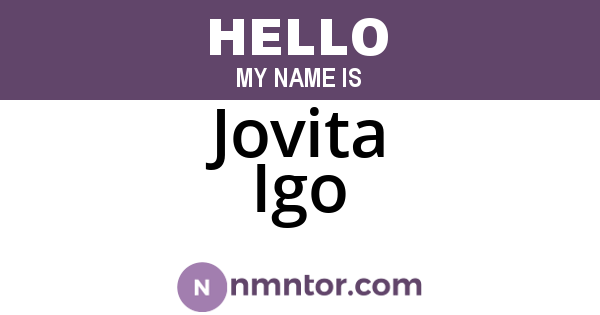 Jovita Igo