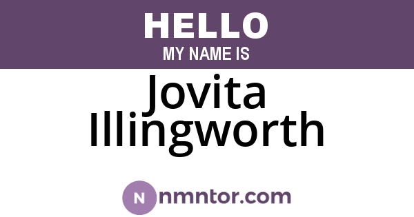 Jovita Illingworth