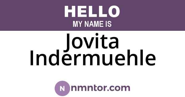 Jovita Indermuehle