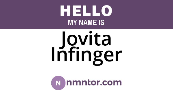 Jovita Infinger