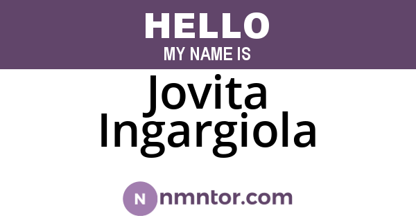 Jovita Ingargiola