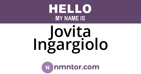 Jovita Ingargiolo