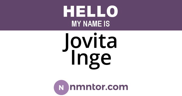 Jovita Inge