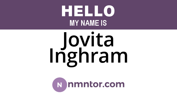Jovita Inghram