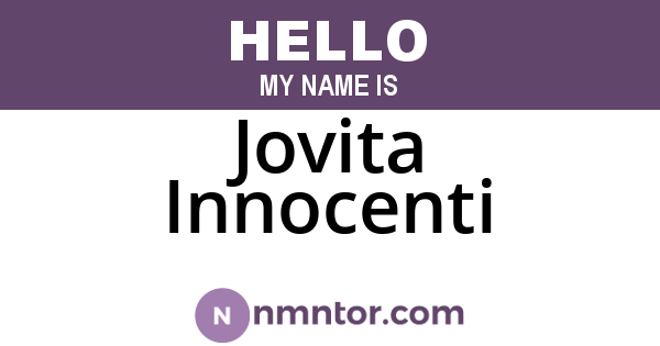 Jovita Innocenti