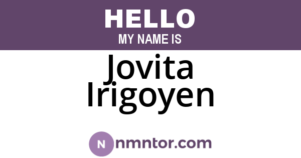 Jovita Irigoyen