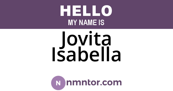 Jovita Isabella