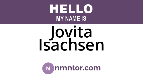 Jovita Isachsen