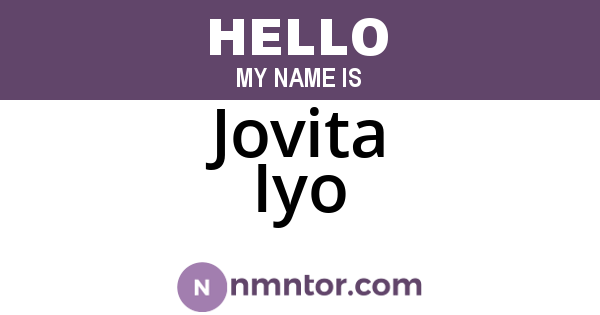 Jovita Iyo