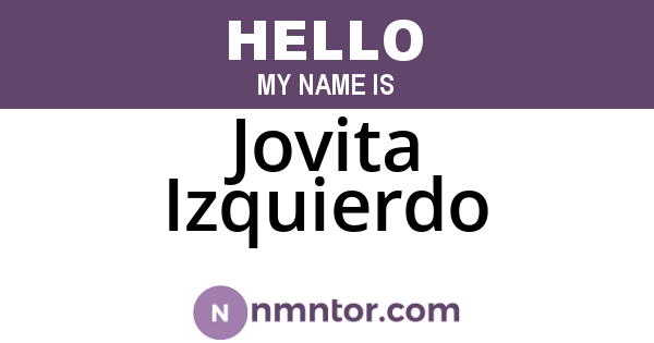 Jovita Izquierdo