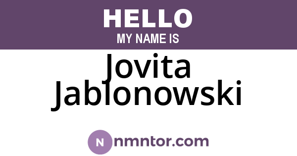 Jovita Jablonowski