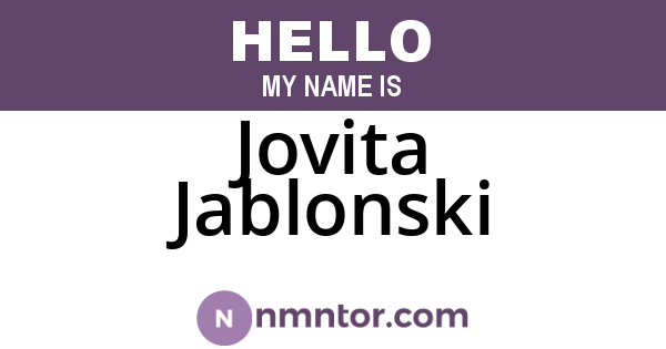 Jovita Jablonski