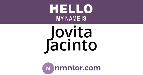 Jovita Jacinto