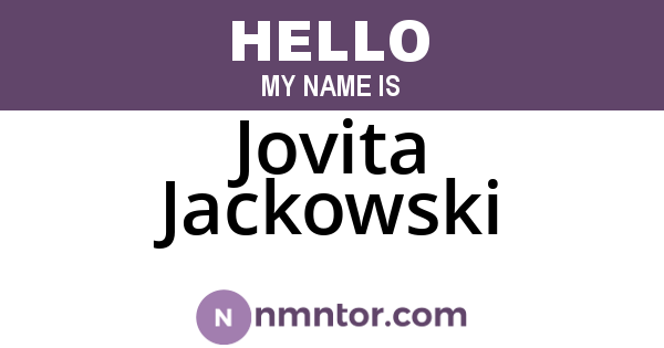 Jovita Jackowski