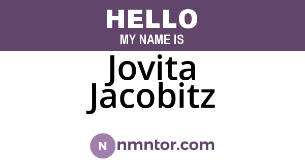 Jovita Jacobitz