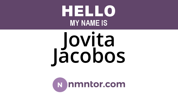 Jovita Jacobos