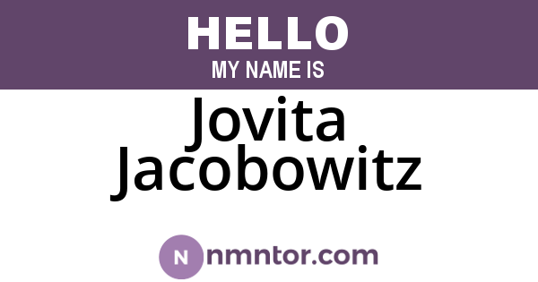 Jovita Jacobowitz