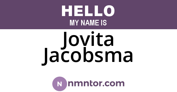 Jovita Jacobsma