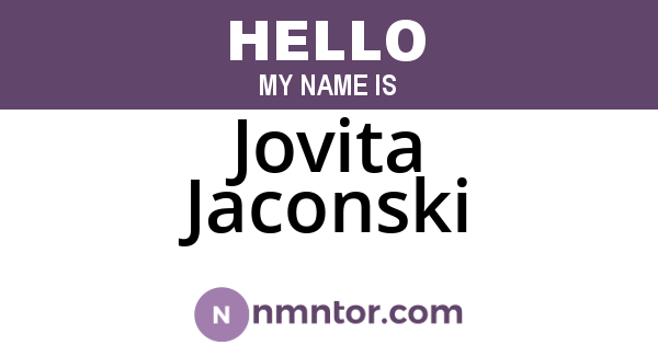Jovita Jaconski