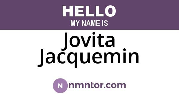 Jovita Jacquemin